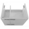 23 Inch Wall Mount Glossy White Bathroom Vanity Cabinet
